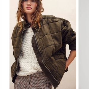 Free People Dolman Quilted Jacket